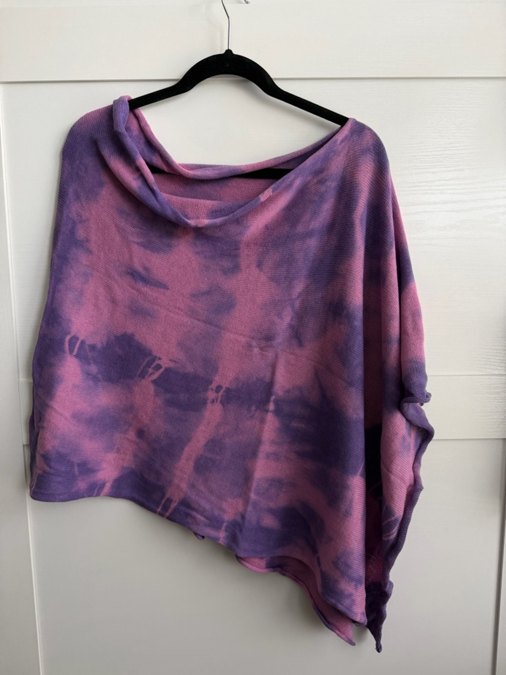 NATURAL LIFE Pink and Purple Tie-Dye Cape
